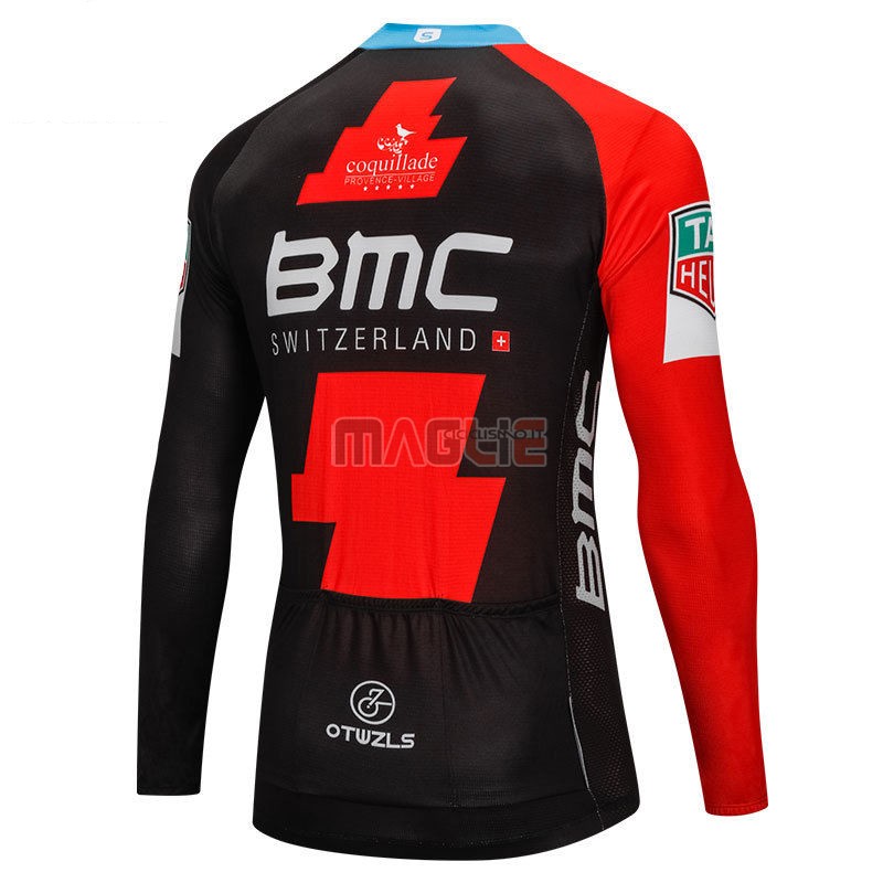 Maglia BMC Manica Lunga 2018 Rosso e Nero - Clicca l'immagine per chiudere